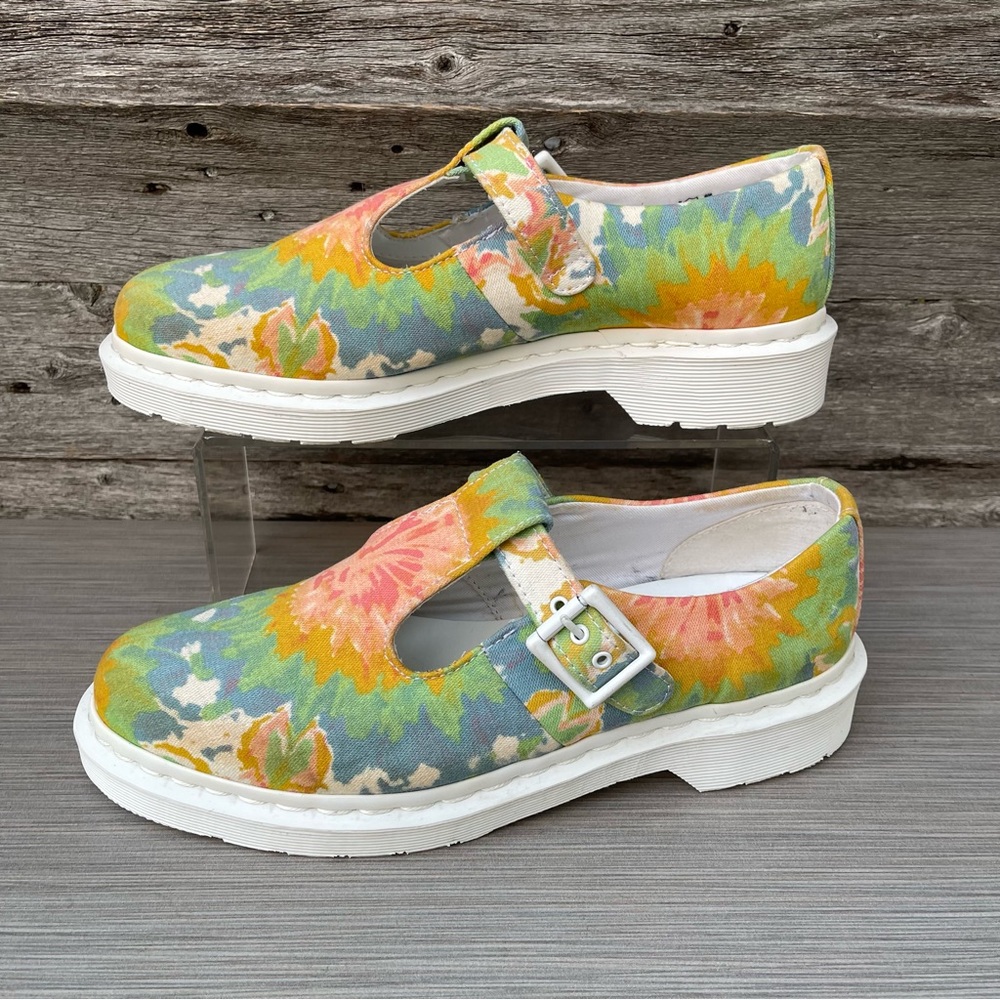 Dr. Martens Vegan Polley MTD T-Strap Canvas Shoes